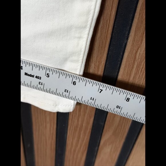 New Paige Jeans 32 Womens White Skyline Skinny Optic Mid Rise Stretch - Picture 6 of 10